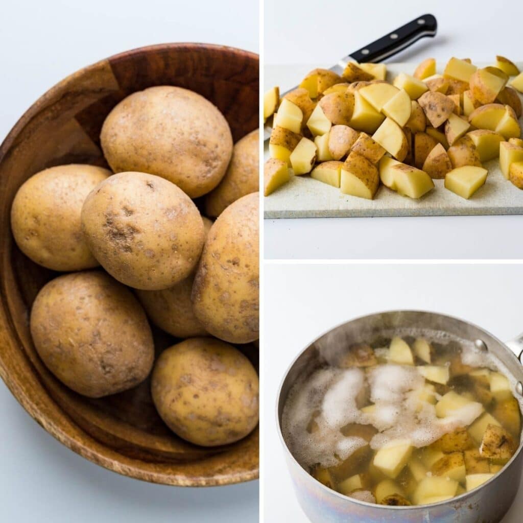 yukon gold potatoes cut into bite sized chunks.