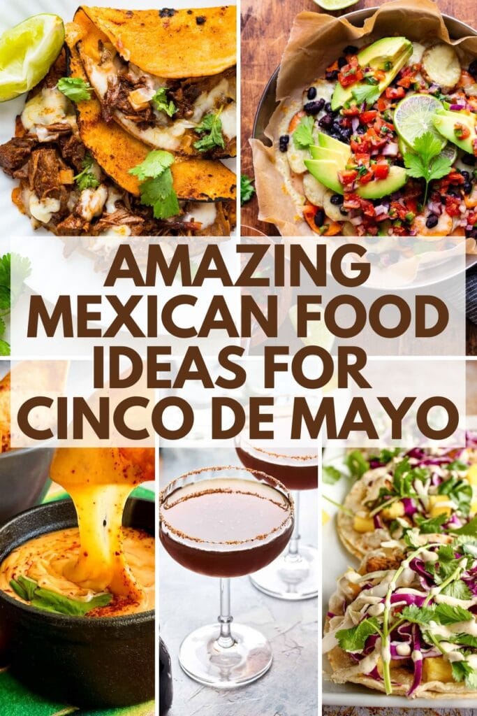 collage of Mexican food ideas.