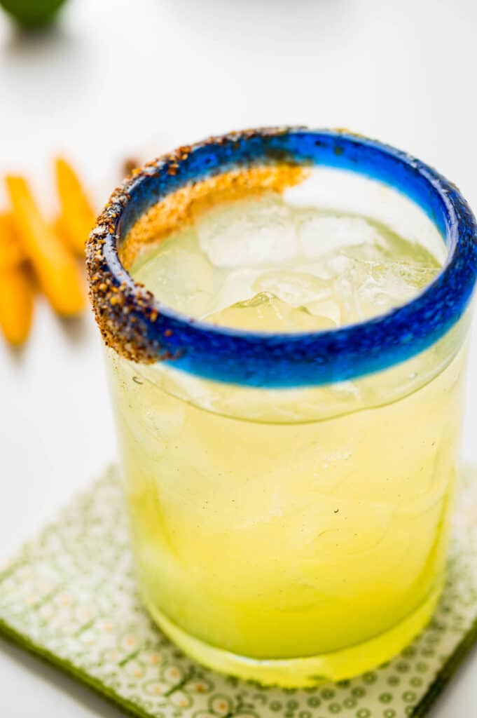 An on the rocks mango margarita for sipping.