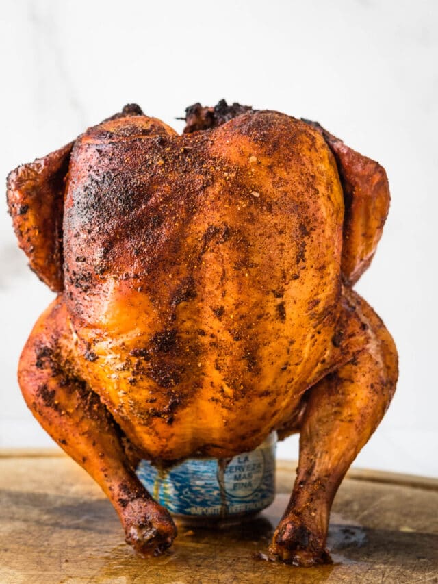 How To Make  Wood Smoked Beer Can Chicken