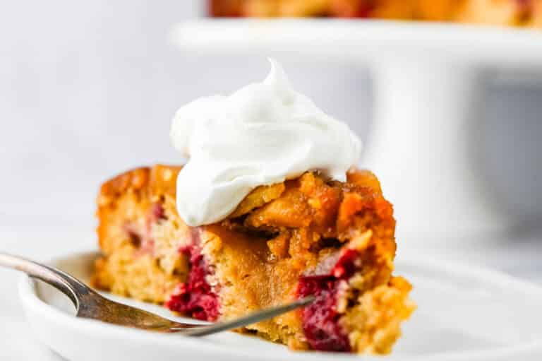 Cranberry Pear Upside Down Cake
