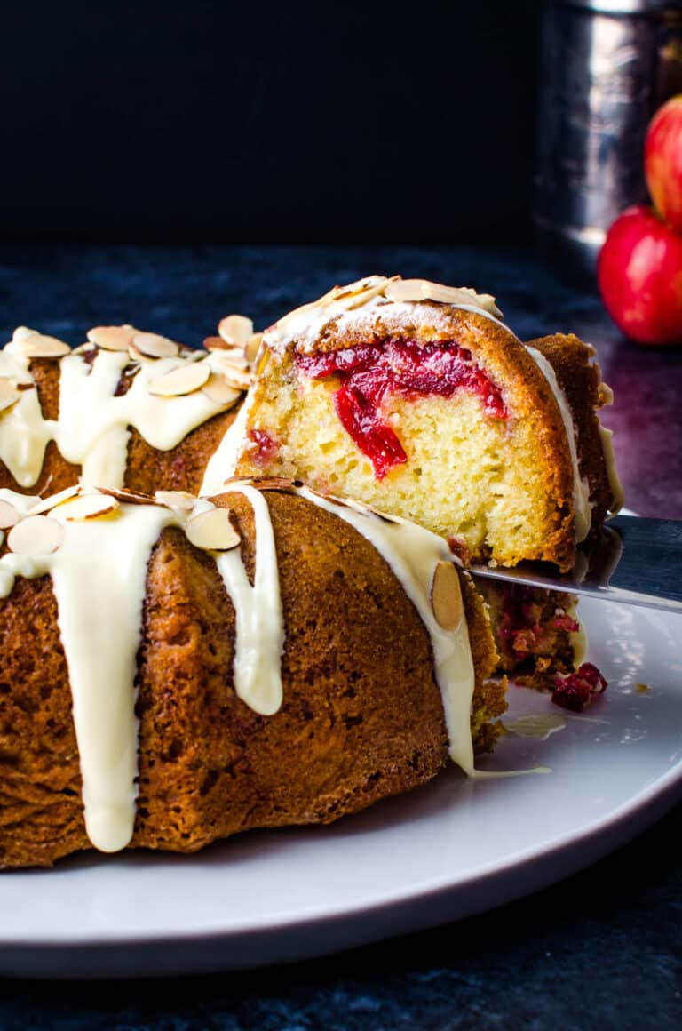 Cranberry Coffee Cake with Leftover Cranberry Sauce