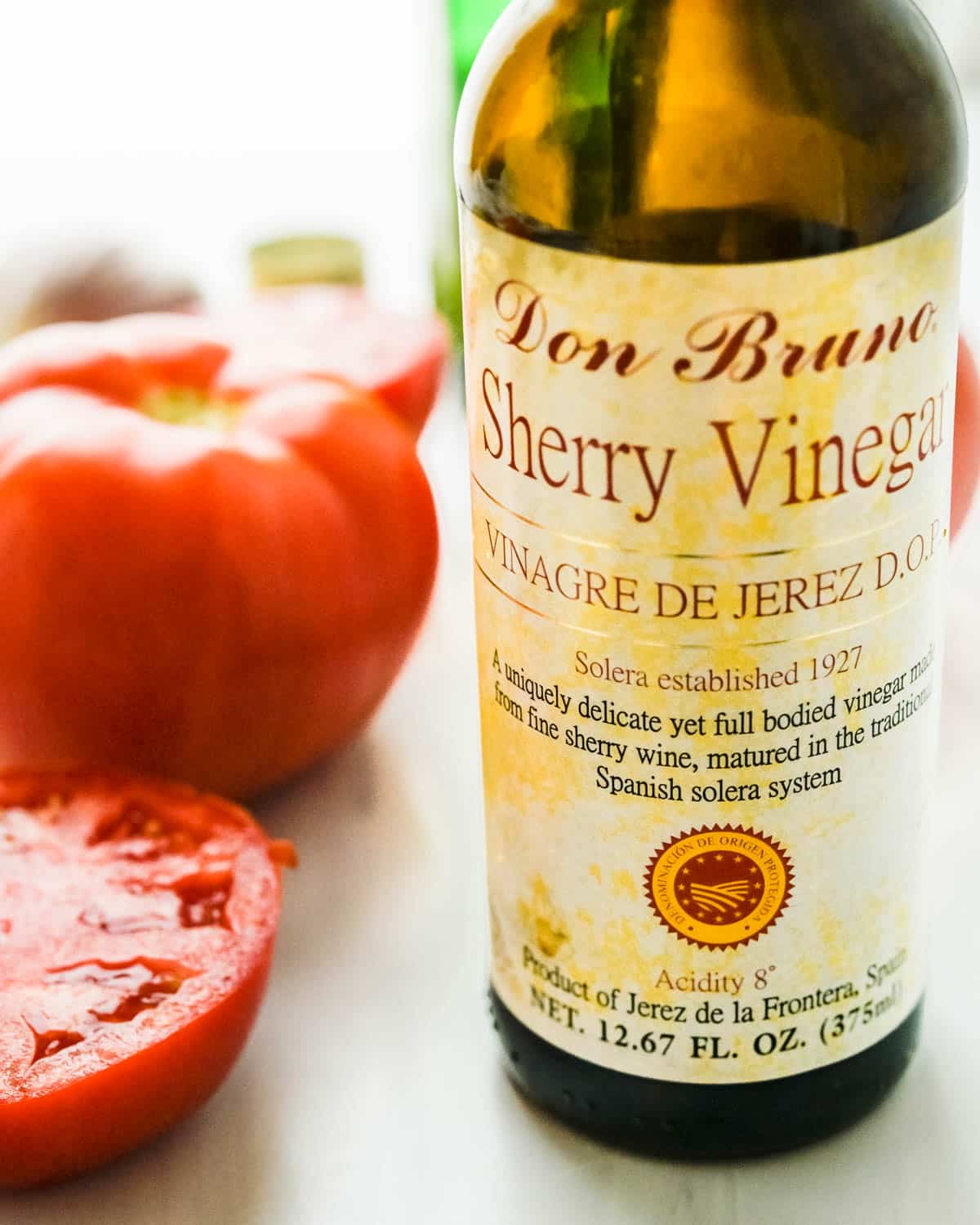 SherryVinegar is what gives the soup its distinctive flavor.