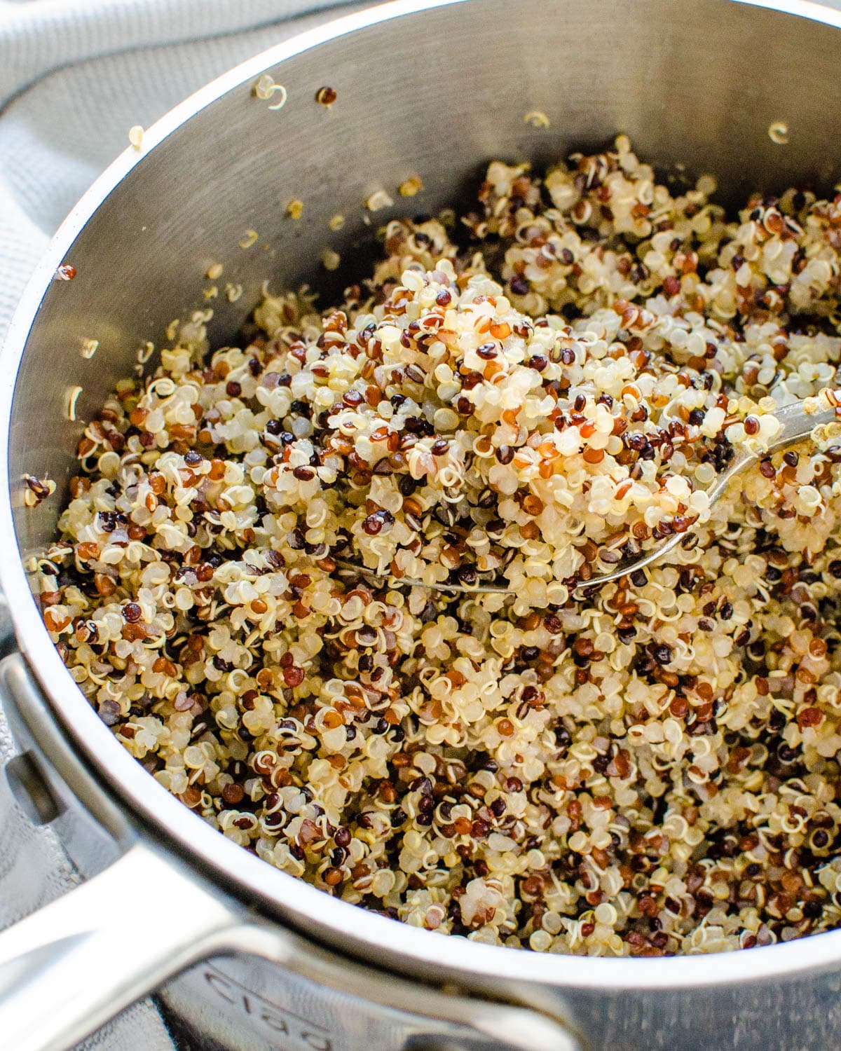 Cooked and cooled quinoa 