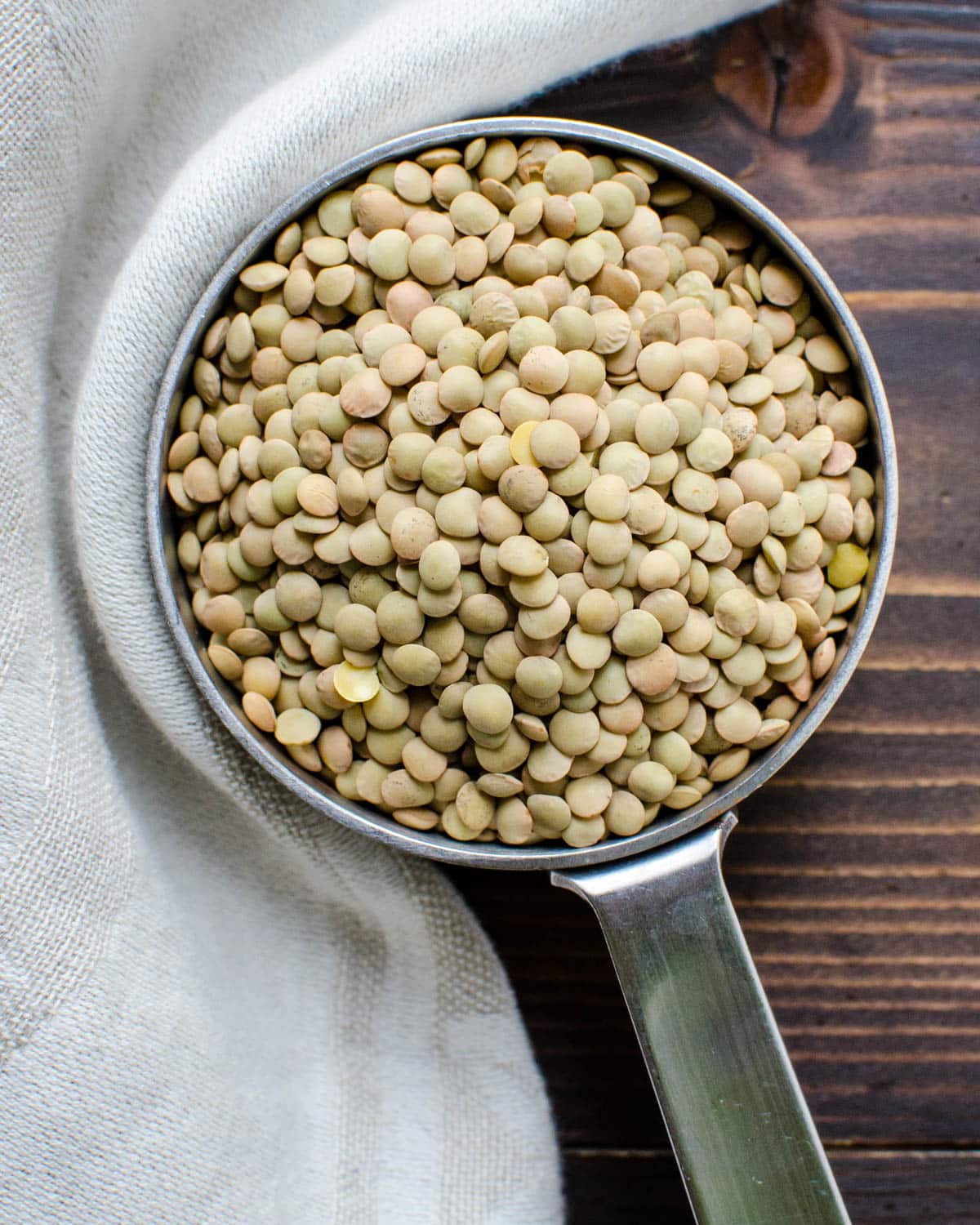 dried French Lentils.