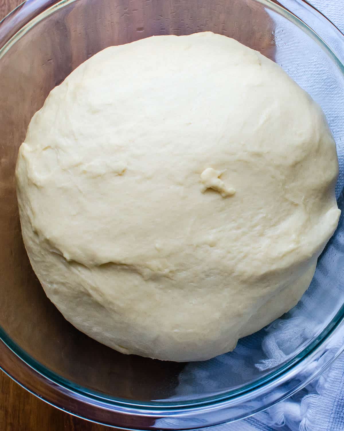 Proving the dough.