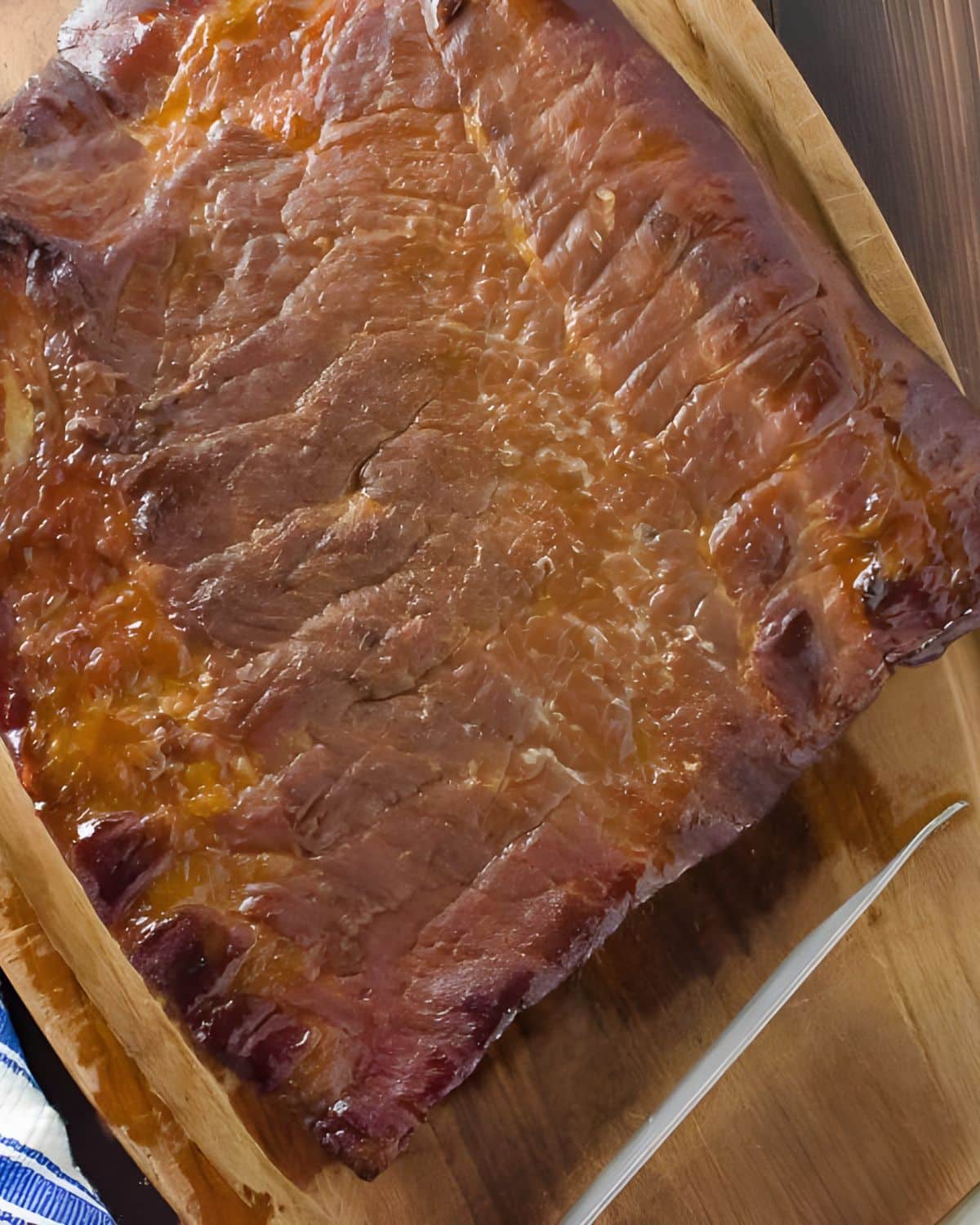 a smoked pork belly for bacon.
