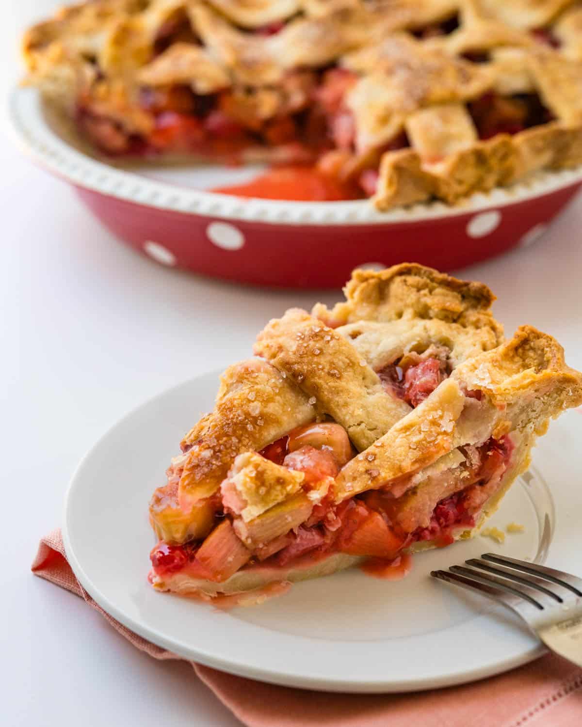 Strawberry Rhubarb Pie - Garlic & Zest