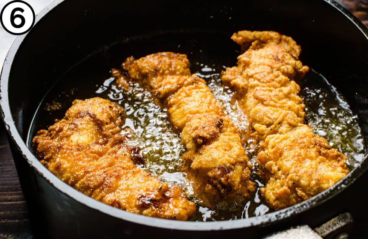 Fry the chicken.