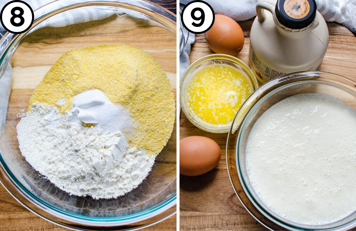 Make the waffle batter.