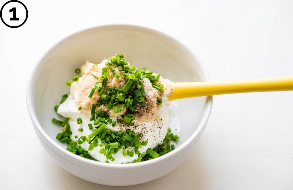 Adding ingredients to a bowl.