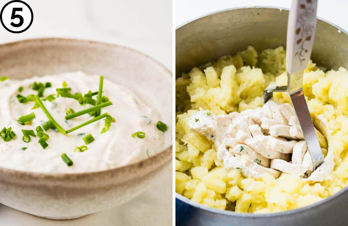 Add horseradish cheese.