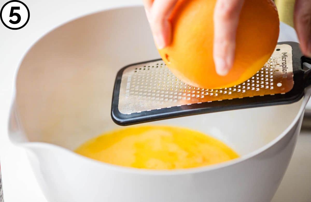 Add orange zest.