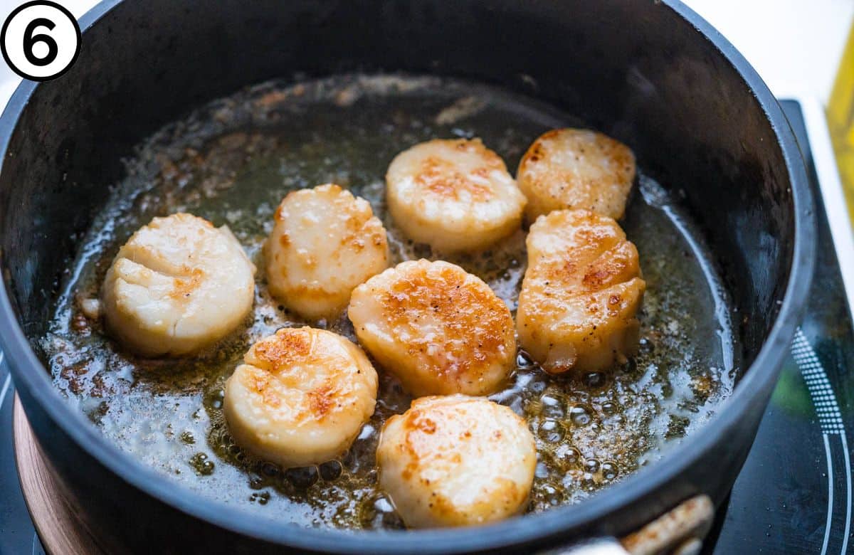 flip the seafood.