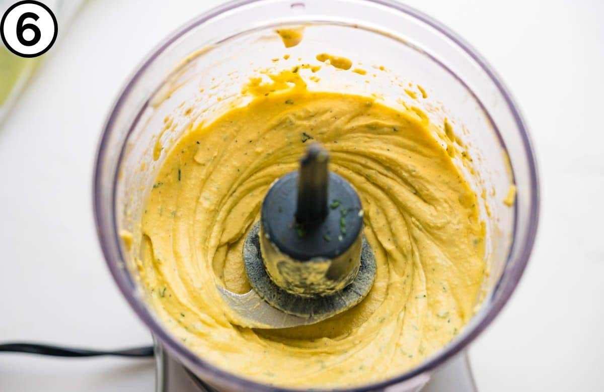Blended yolks.