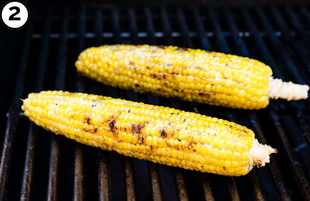 Grill the corn.
