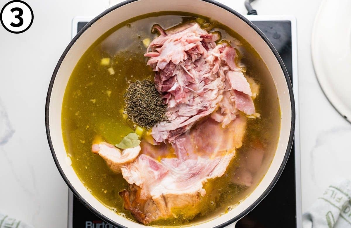 Adding the seasonings.