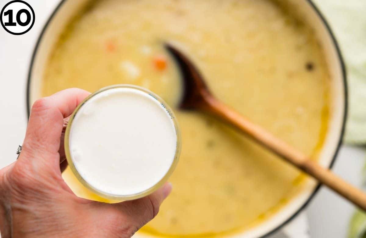 Add cream.