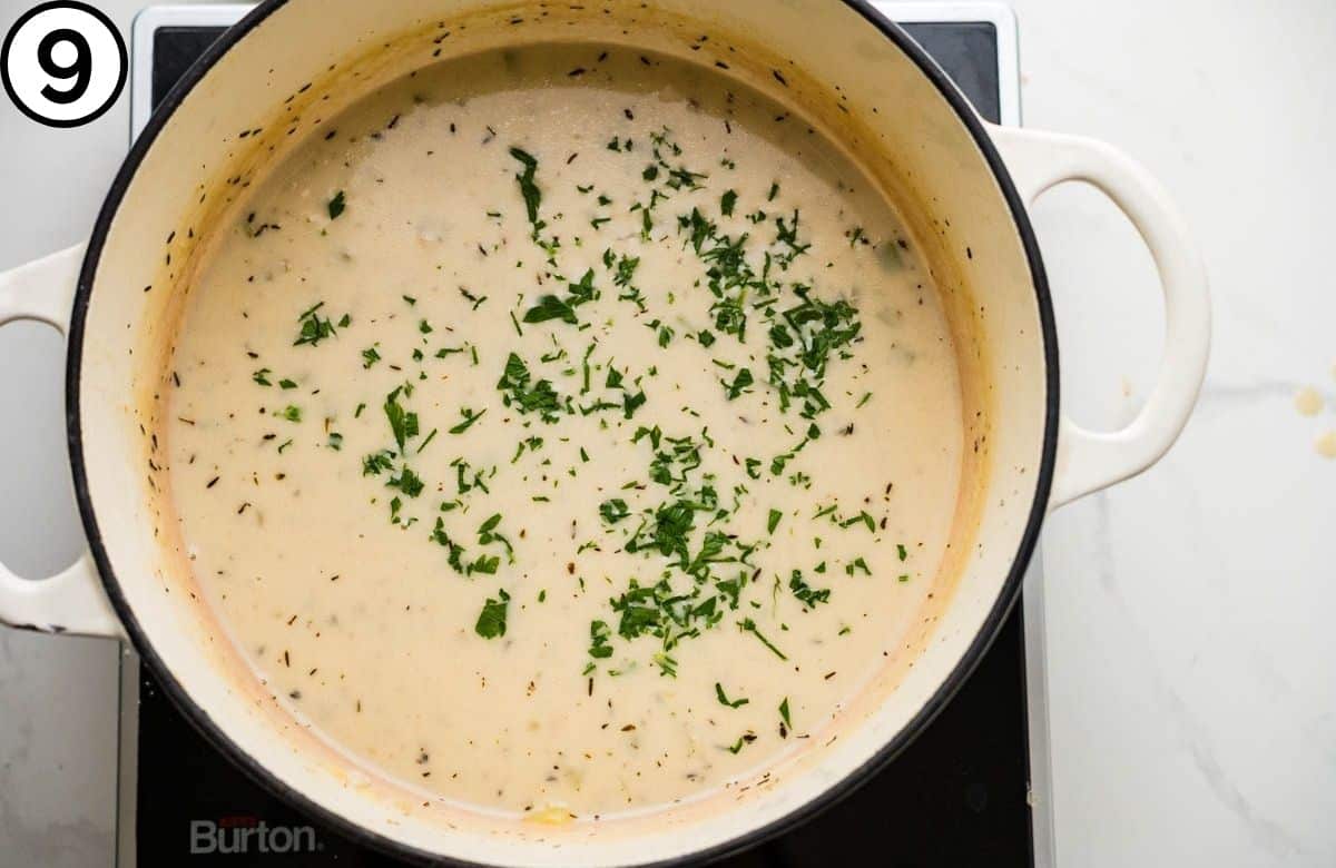 Add parsley.